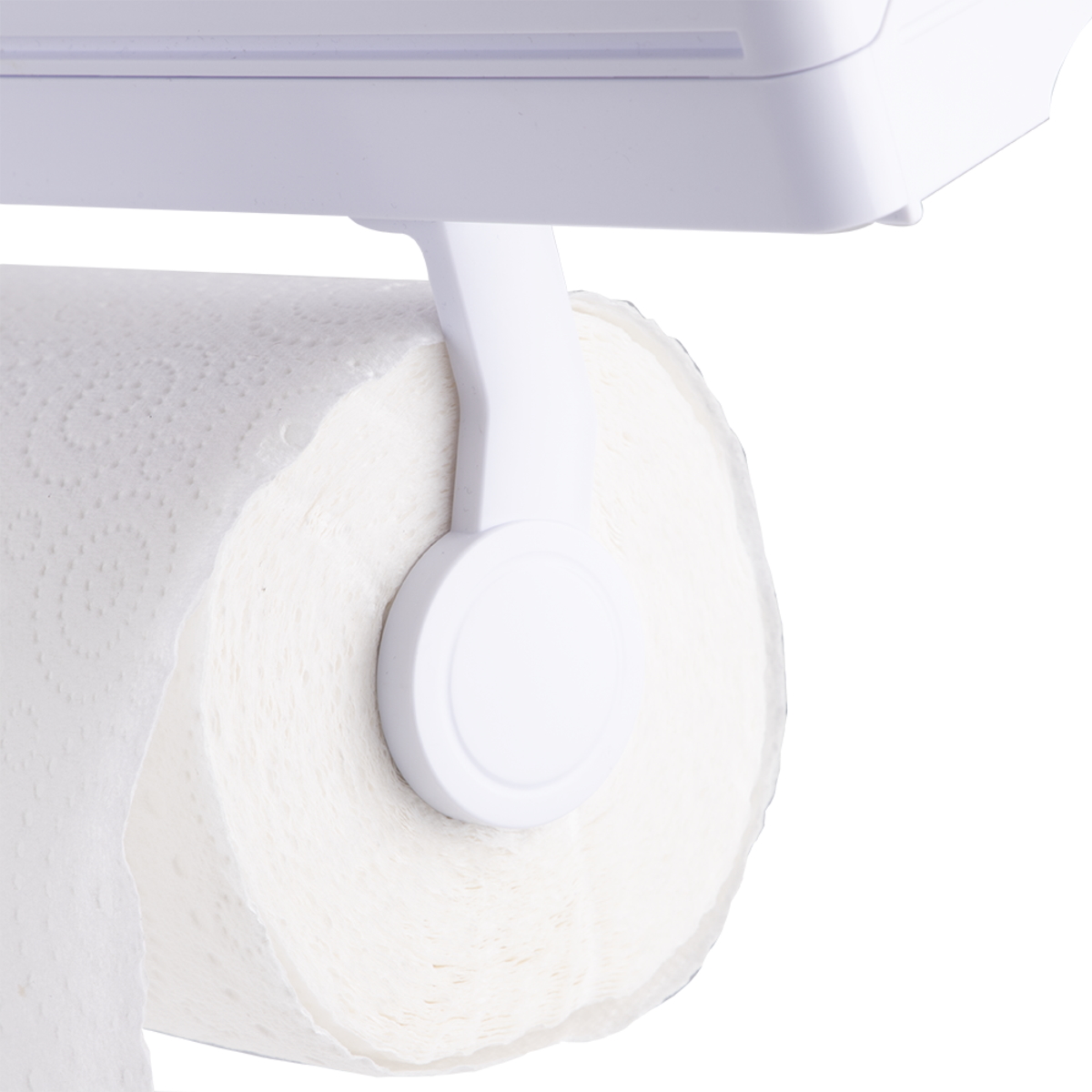 Appetito Wall Mount Kitchen Roll Dispenser - White-4