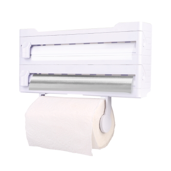 Appetito Wall Mount Kitchen Roll Dispenser - White