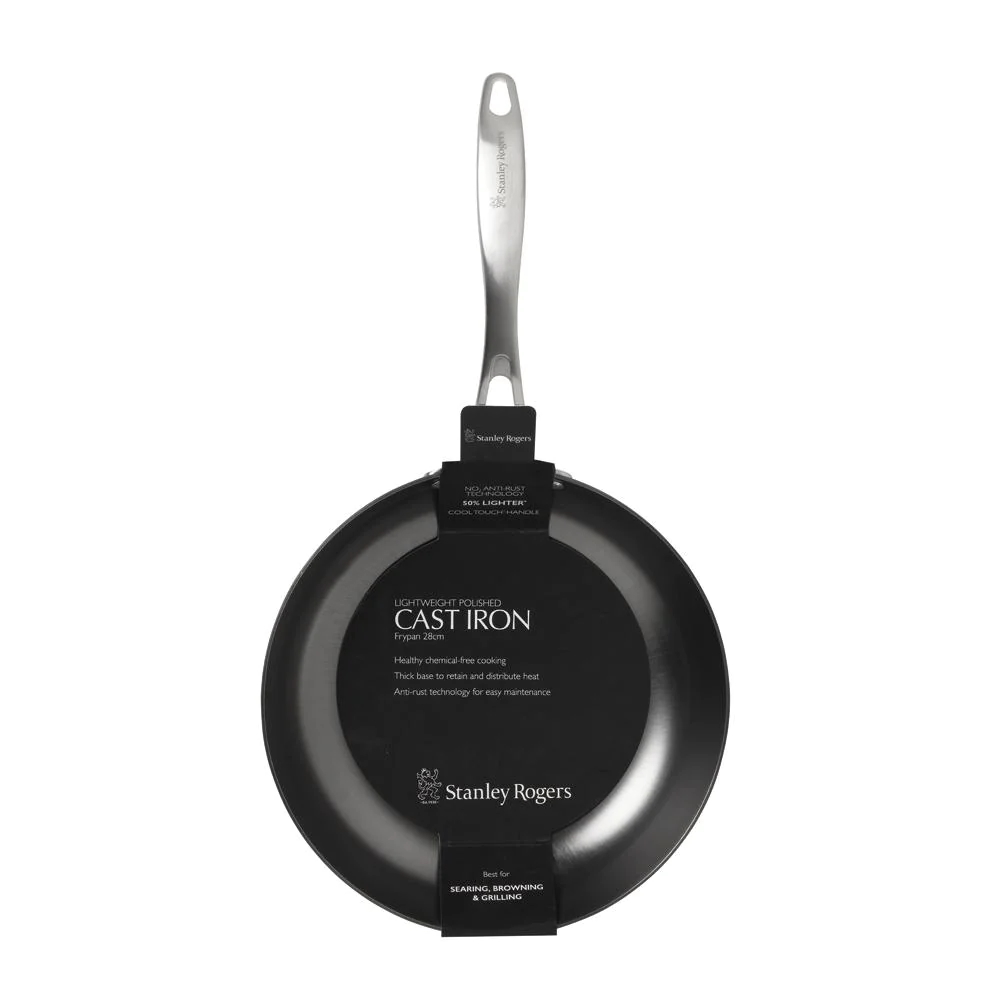 Stanley Rogers Lightweight Cast Iron Frypan 28cm-1