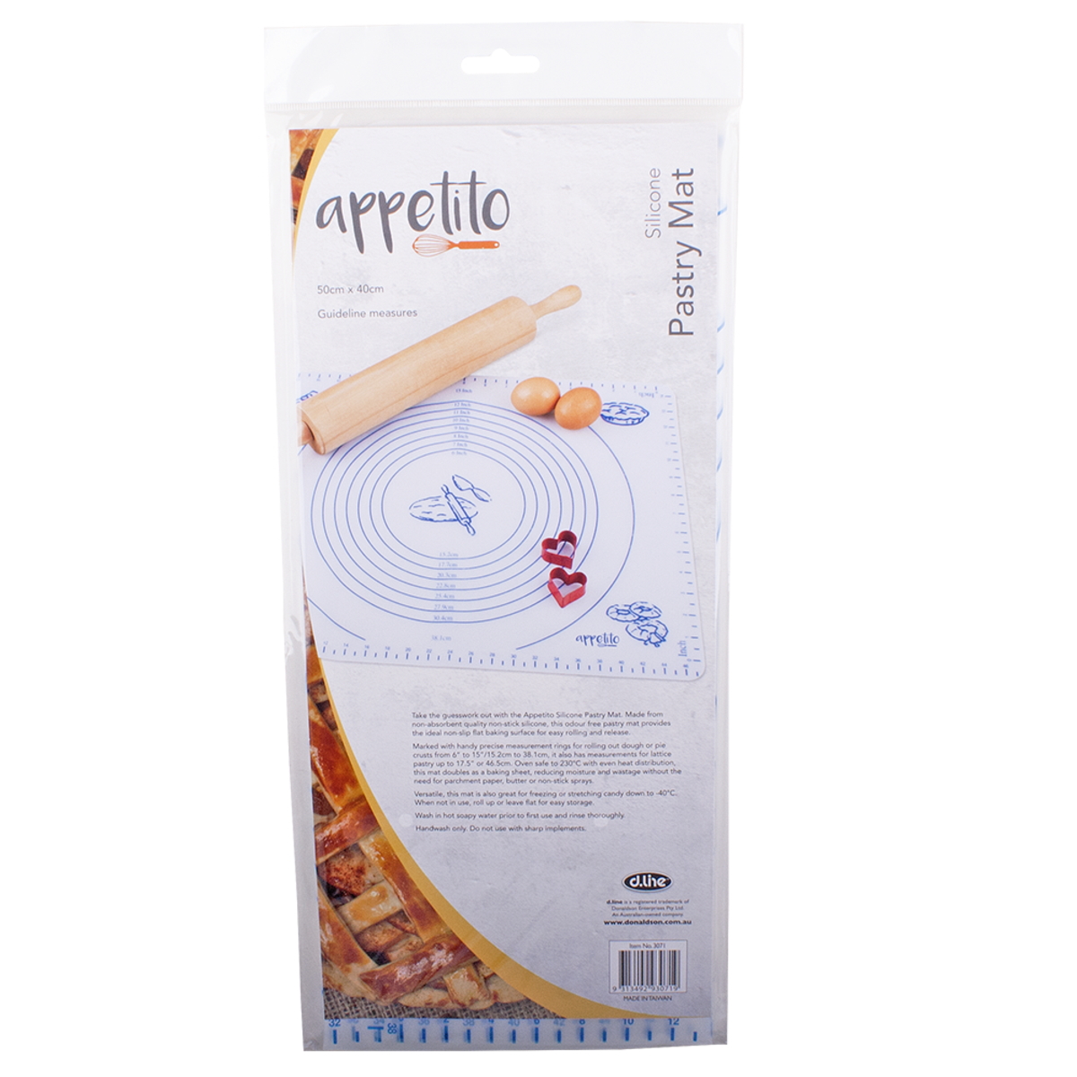 Appetito Silicone Pastry Mat 50 X 40cm-3