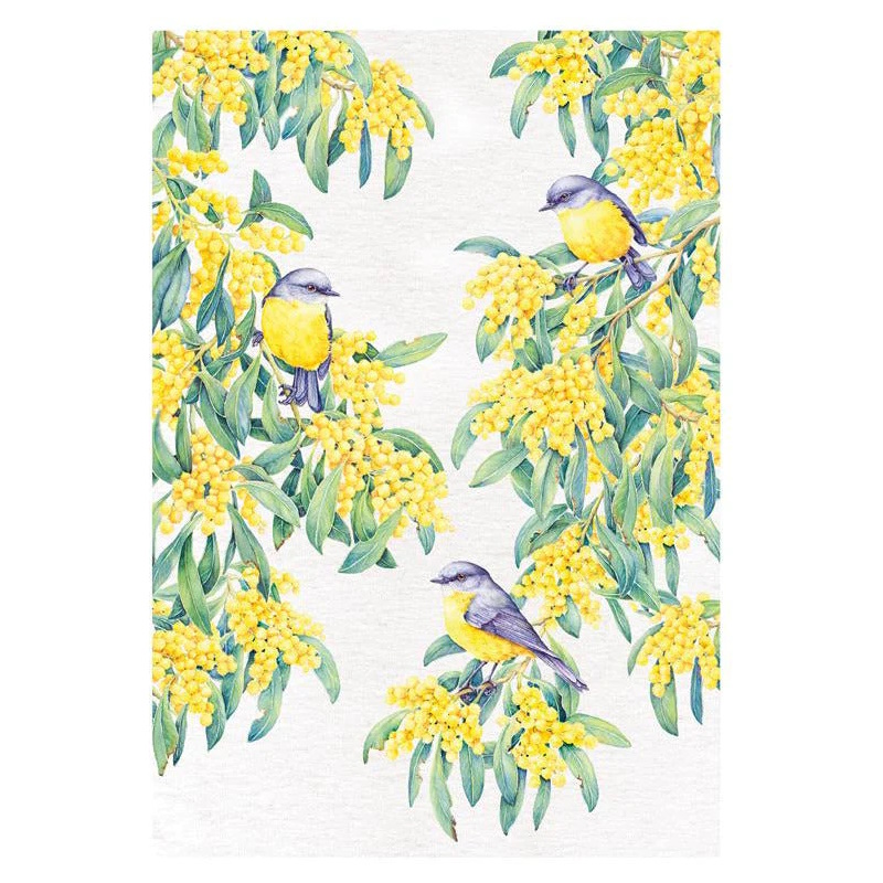 MW Royal Botanic Gardens - Garden Friends Tea Towel 50x70cm Robin-3