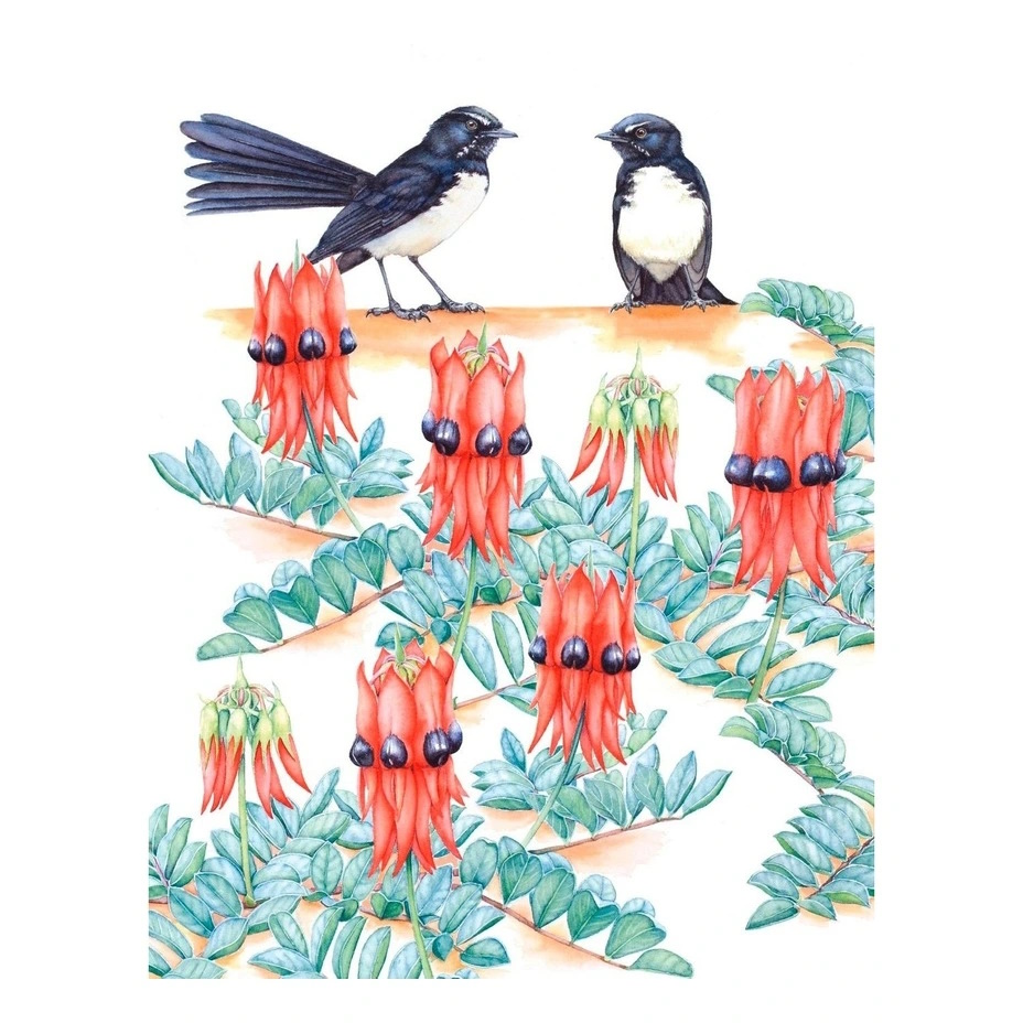 MW Royal Botanic Gardens - Garden Friends Tea Towel 50x70cm Willy Wag Tail-4