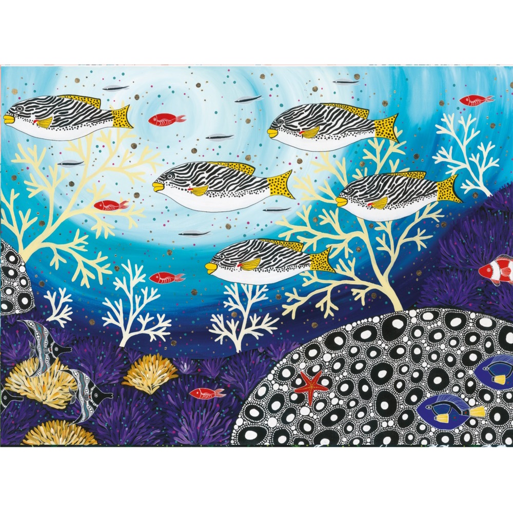 Maxwell & Williams Melanie Hava Jugaig-Bana-Wabu Tea Towel 50x70cm Goldman Sweetlips-3