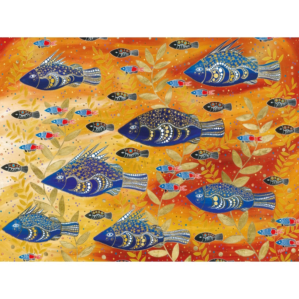 Maxwell & Williams Melanie Hava Jugaig-Bana-Wabu Tea Towel 50x70cm River Life-3