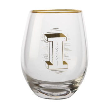 Maxwell & Williams The Letterettes Stemless Glass 500ML "I" Gift Boxed