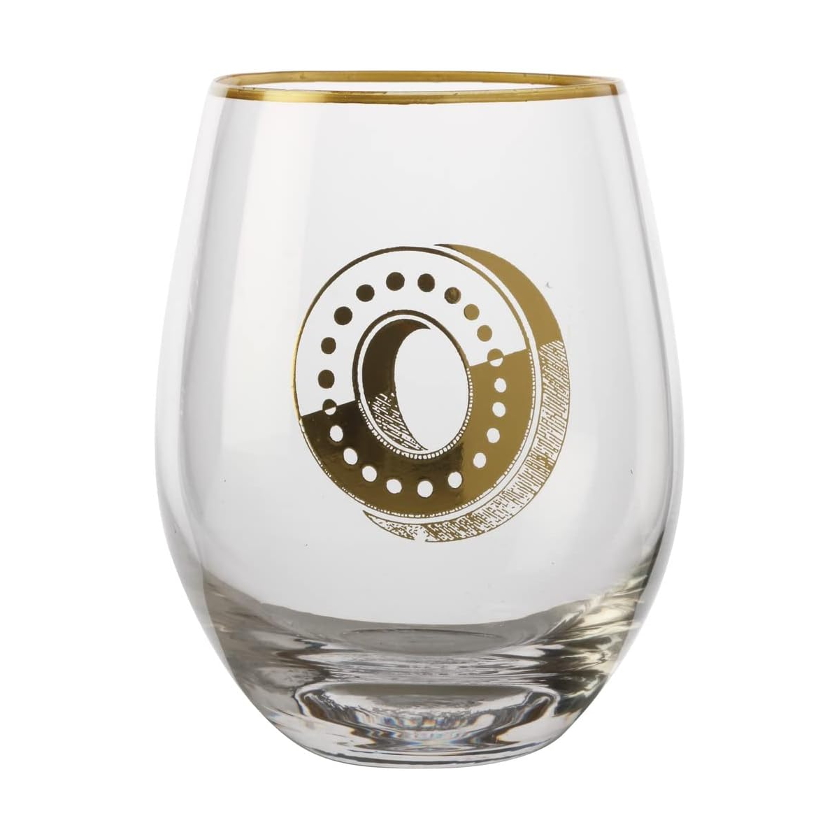 Maxwell & Williams The Letterettes Stemless Glass 500ML "O" Gift Boxed-1