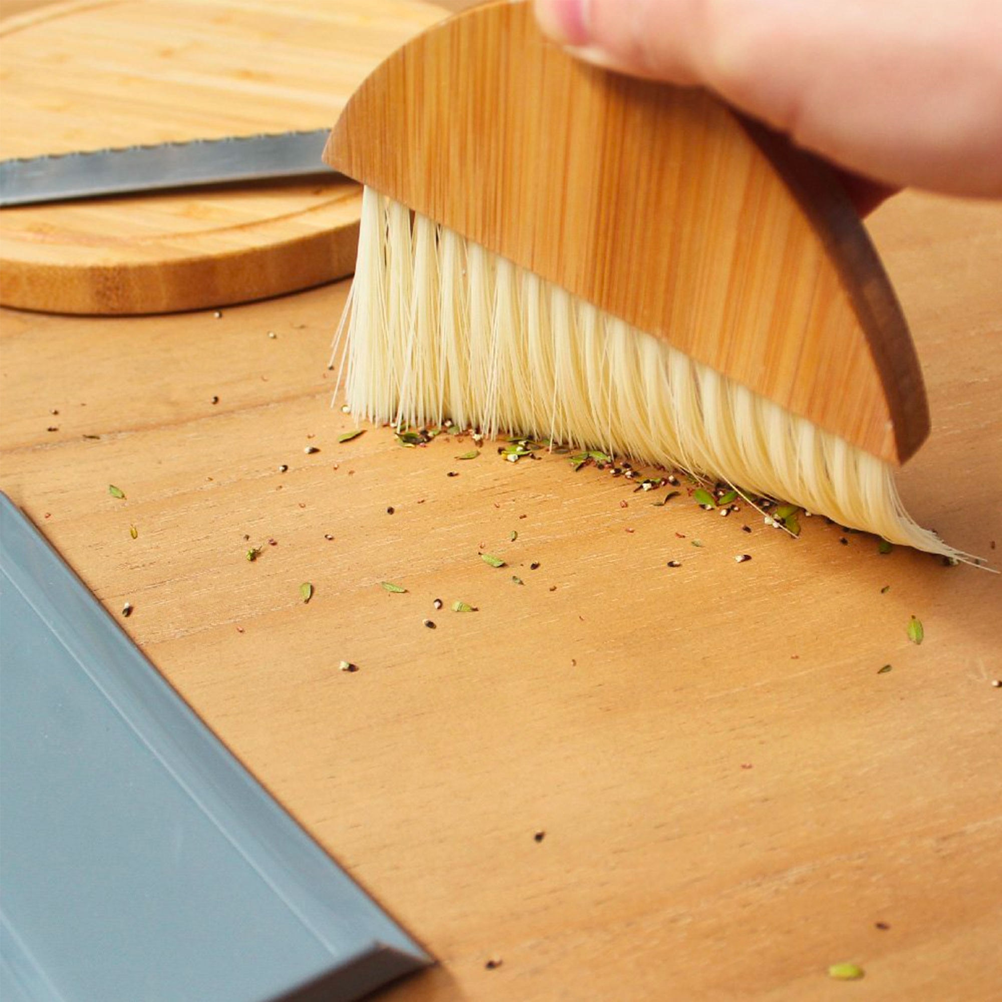 White Majic Eco Basics Mini Dustpan + Brush-4