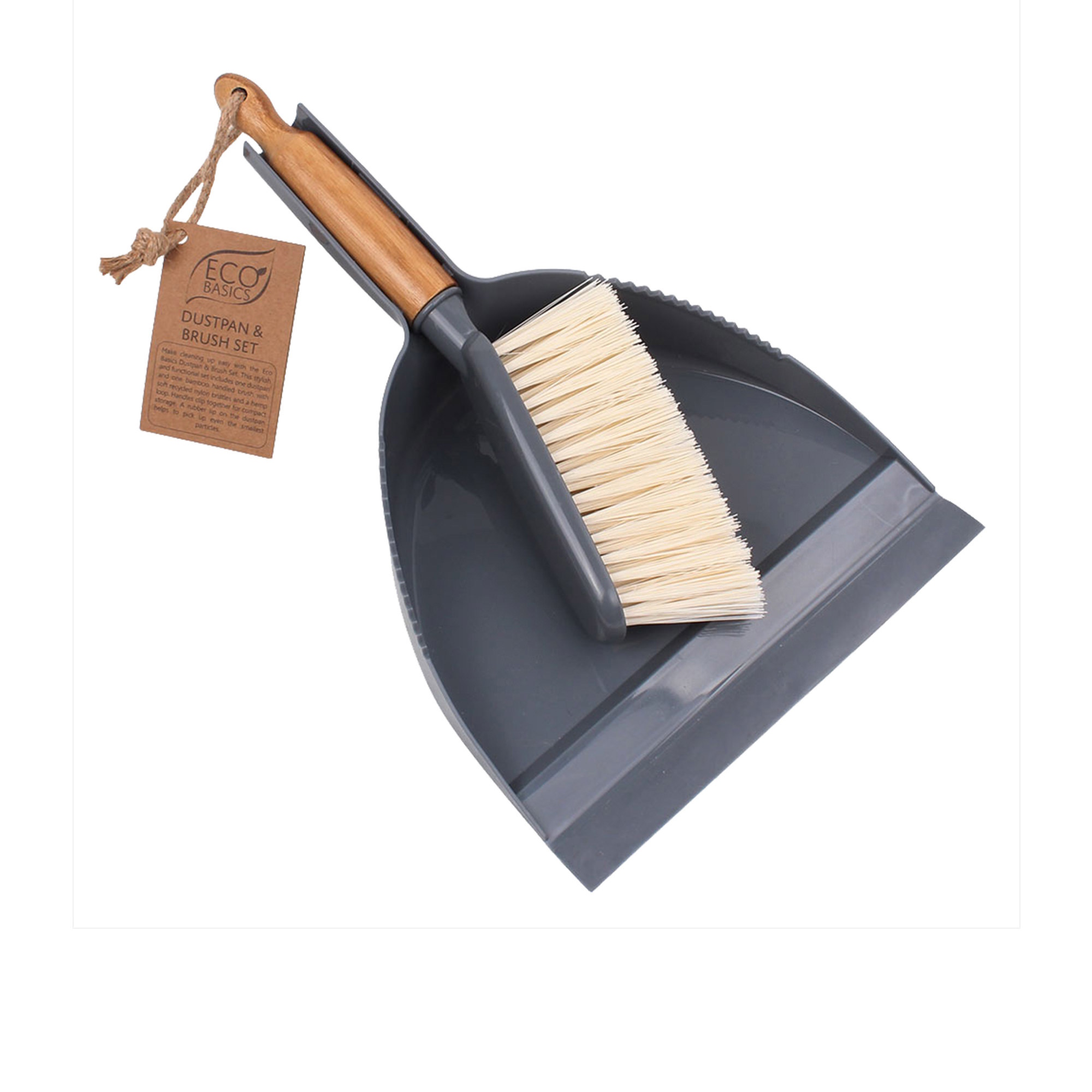 White Magic Eco Basics Dustpan & Brush Set-2