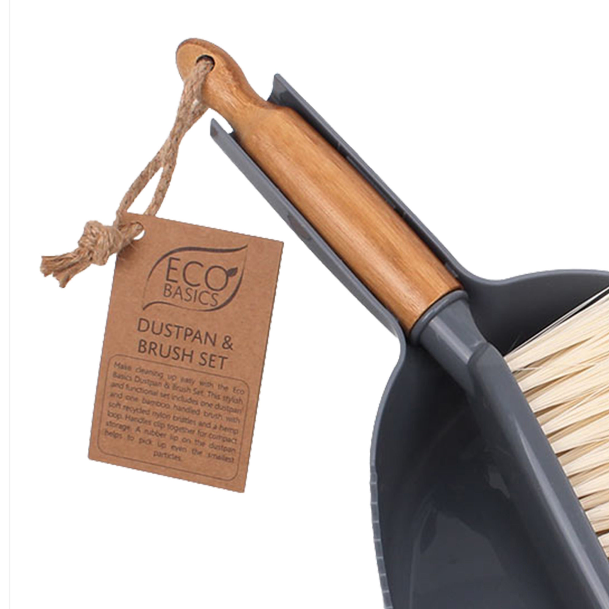 White Magic Eco Basics Dustpan & Brush Set-3
