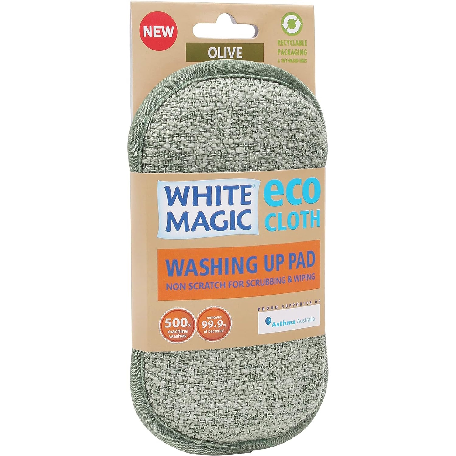 White Magic Washing Up Pad - Olive