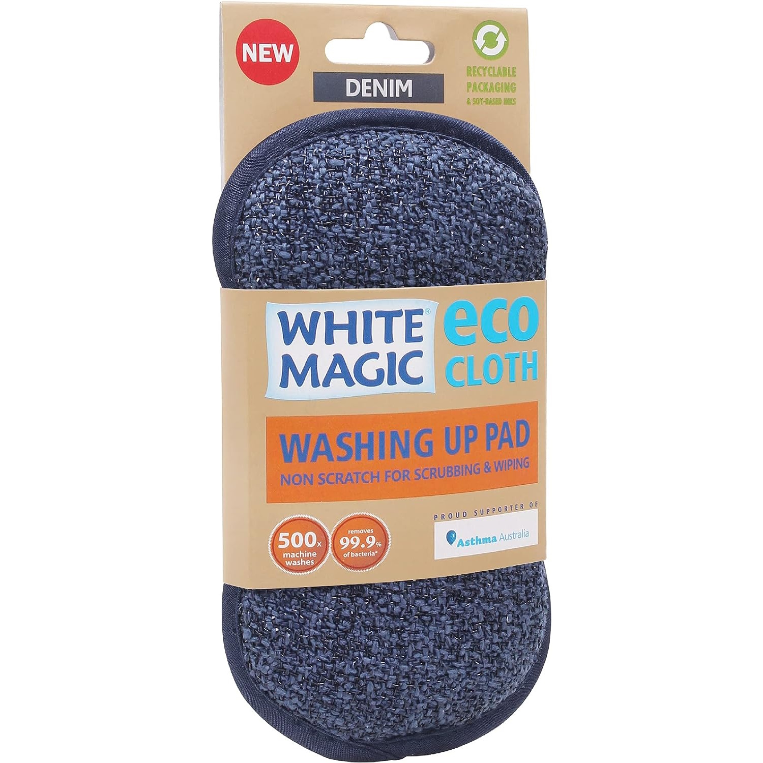 White Magic WASHING UP PAD - DENIM