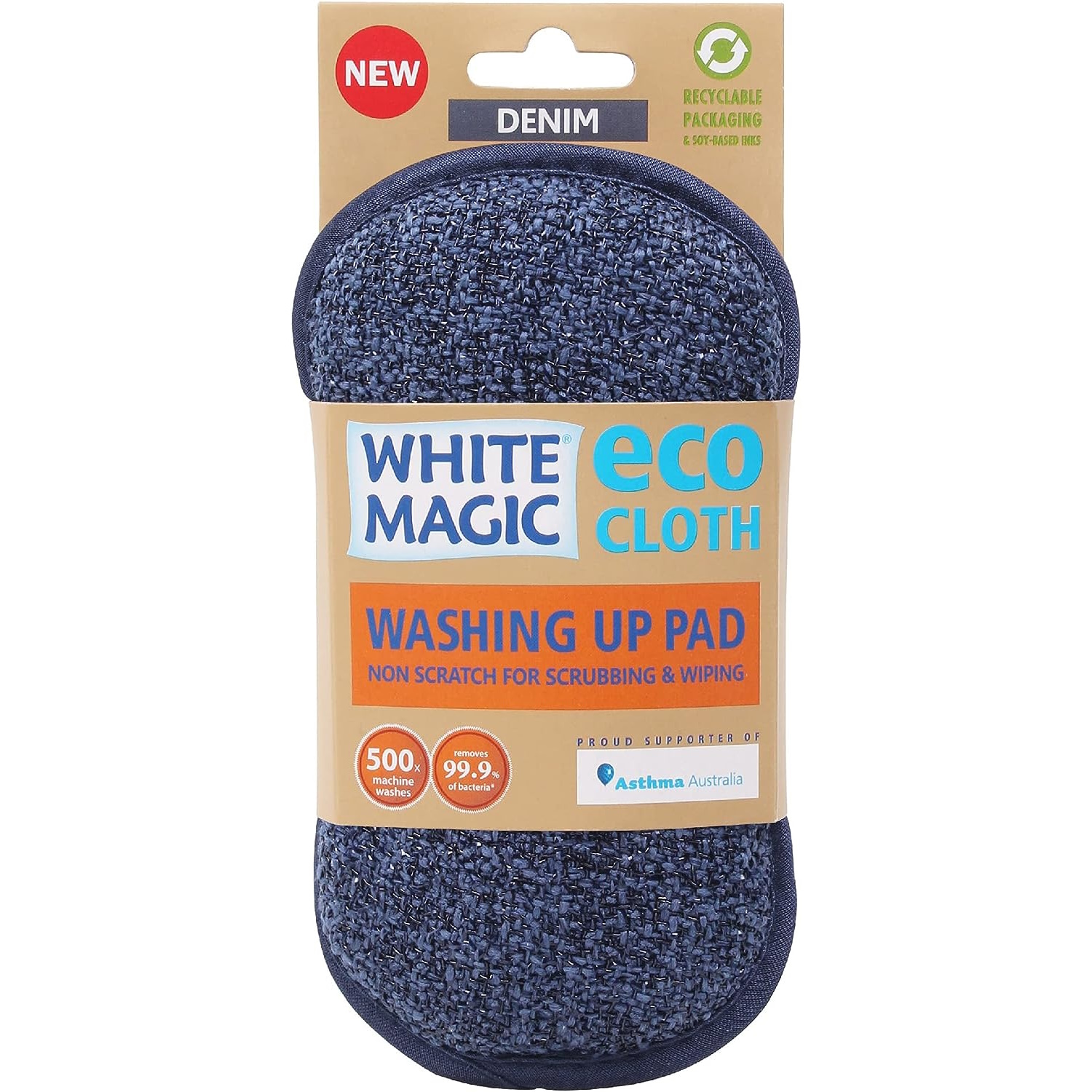 White Magic WASHING UP PAD - DENIM-3