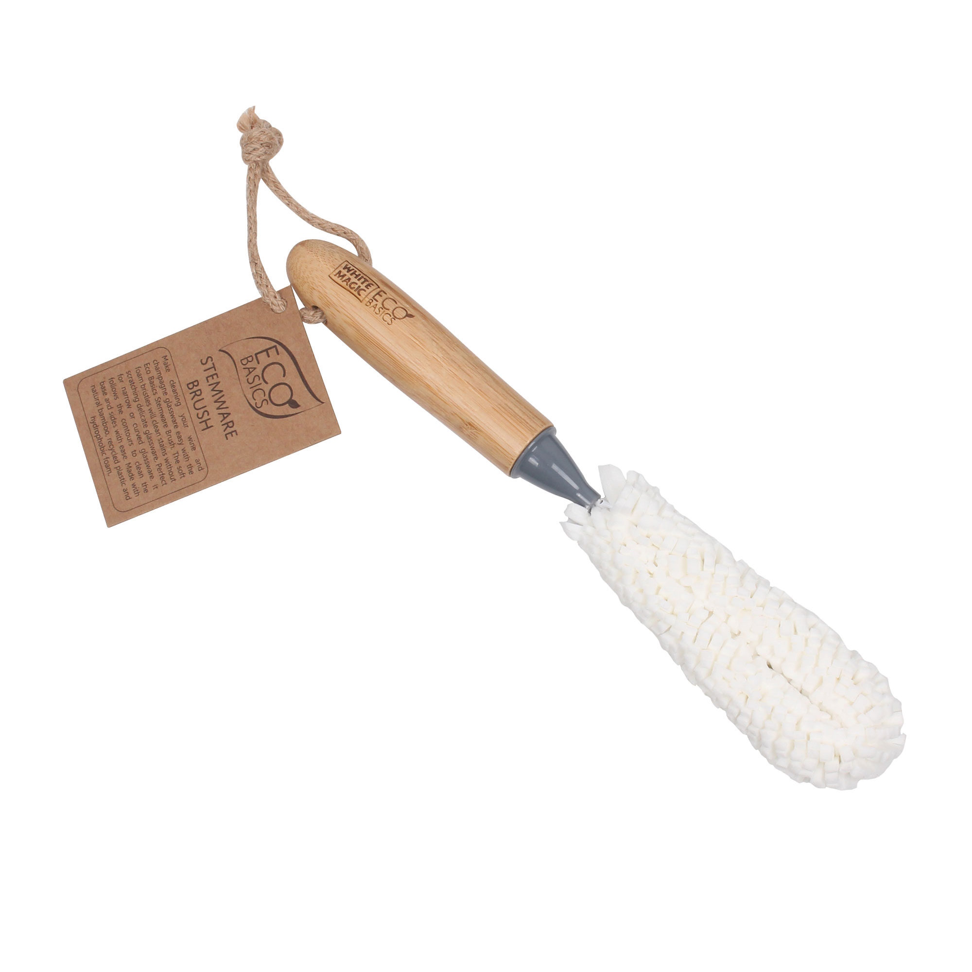 White Magic Eco Basics Stemware Brush-3