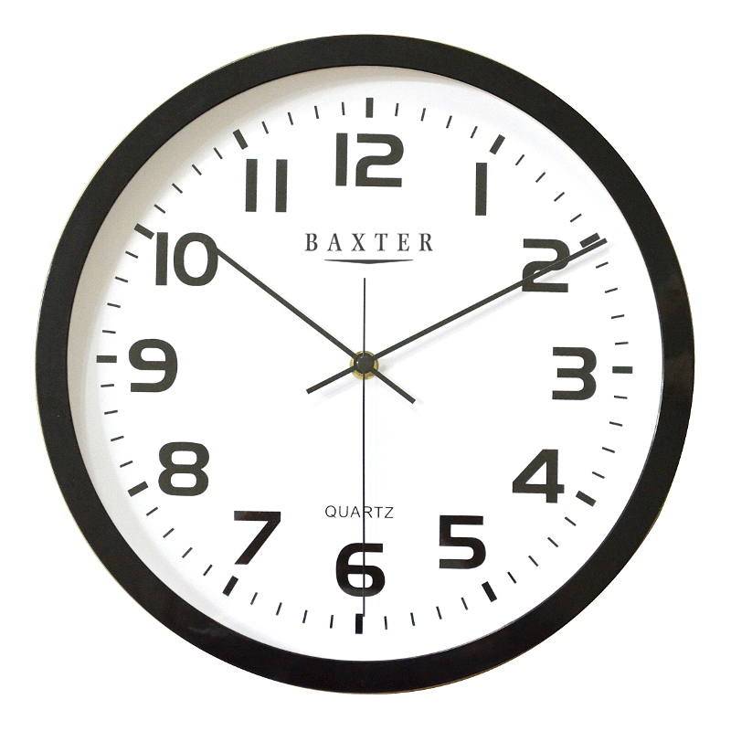 Baxter York W/Clock Arabic 30cm - Black