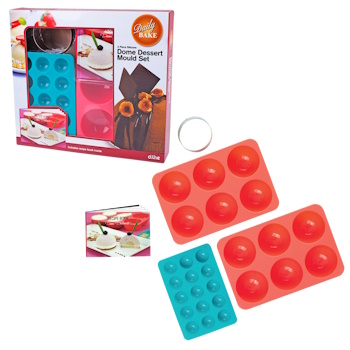Daily Bake 5 Piece Silicone Dome Dessert Mould Gift Set