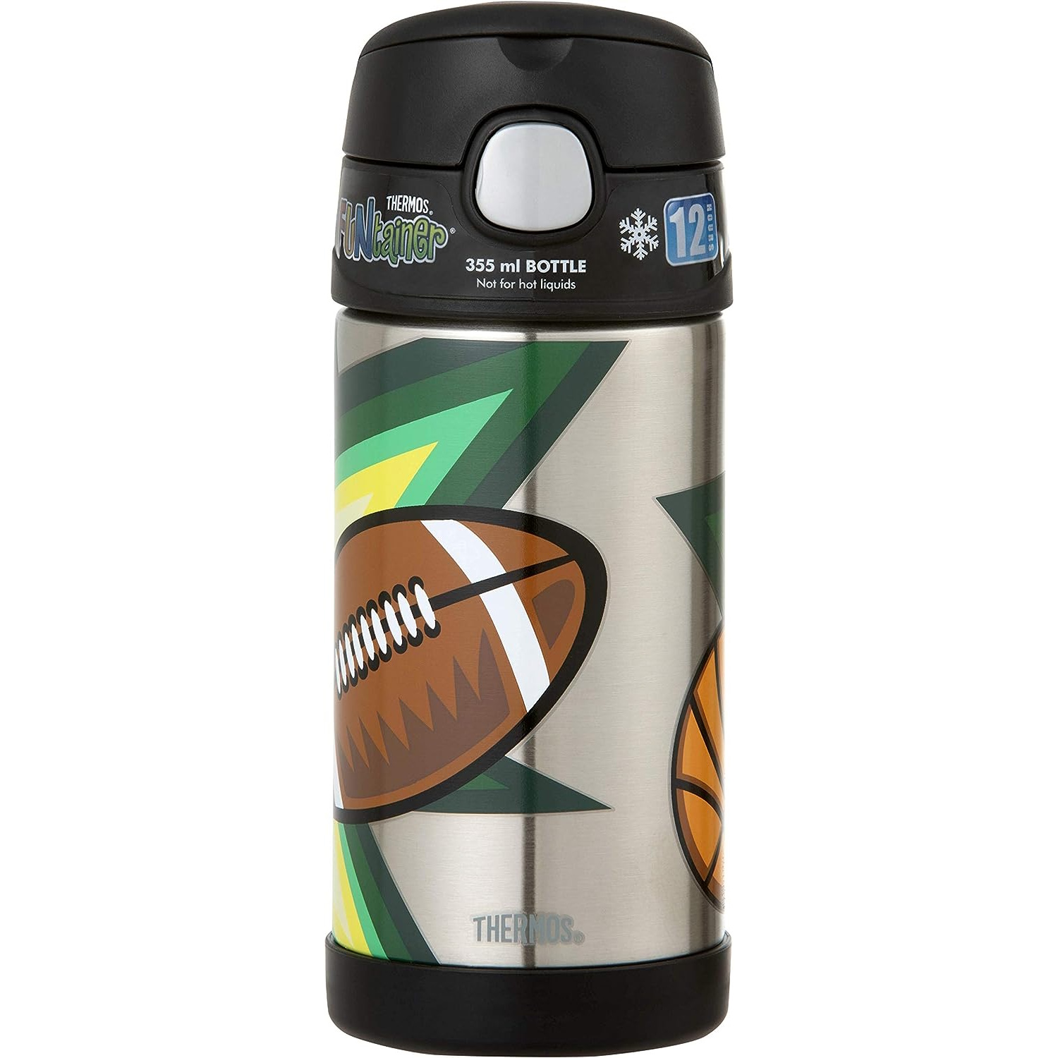 Thermos FUNtainer Vacuum Insulated Drink Bottle - Multi-sport 355ml-4