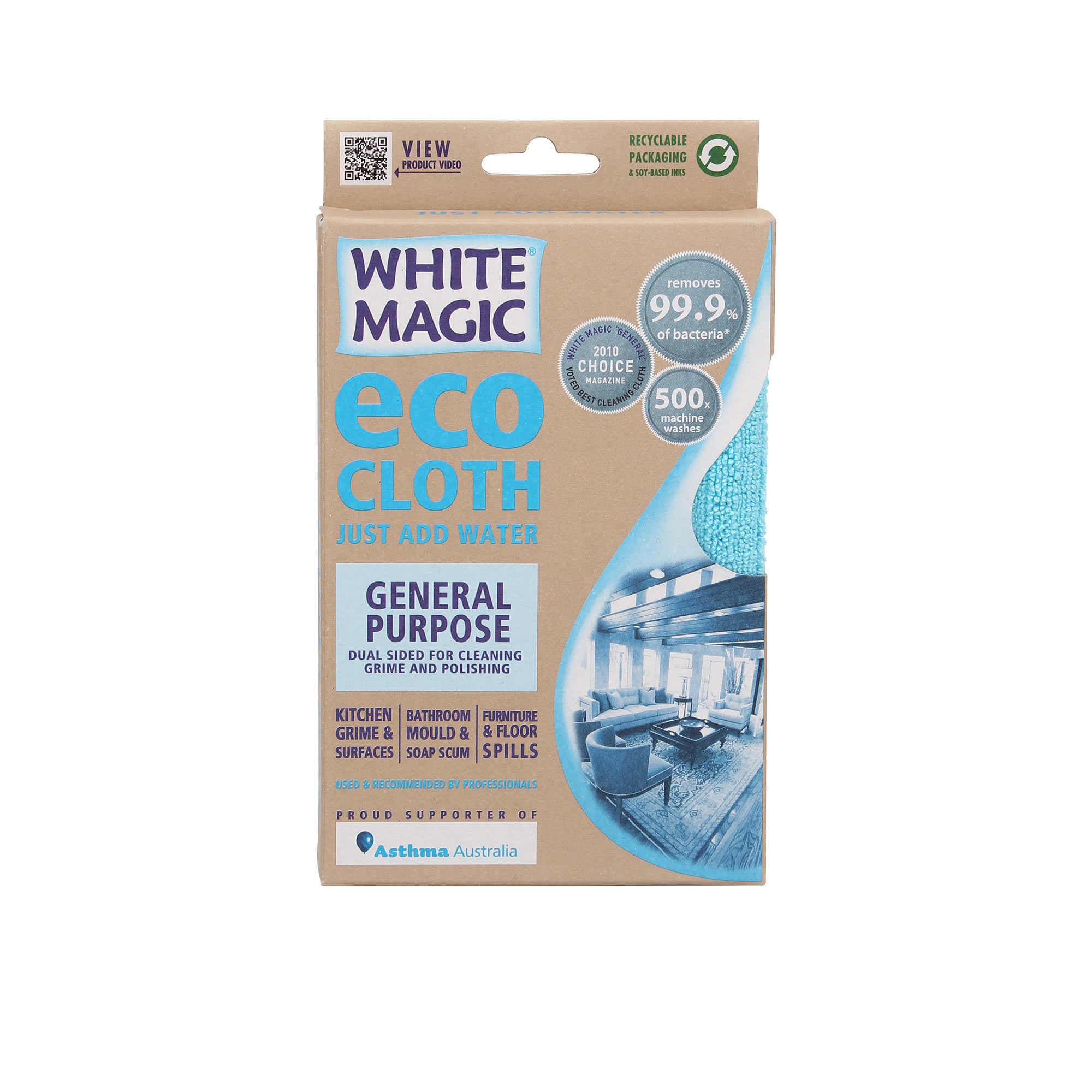 White Magic Microfibre General Purpose Eco Cloth-3