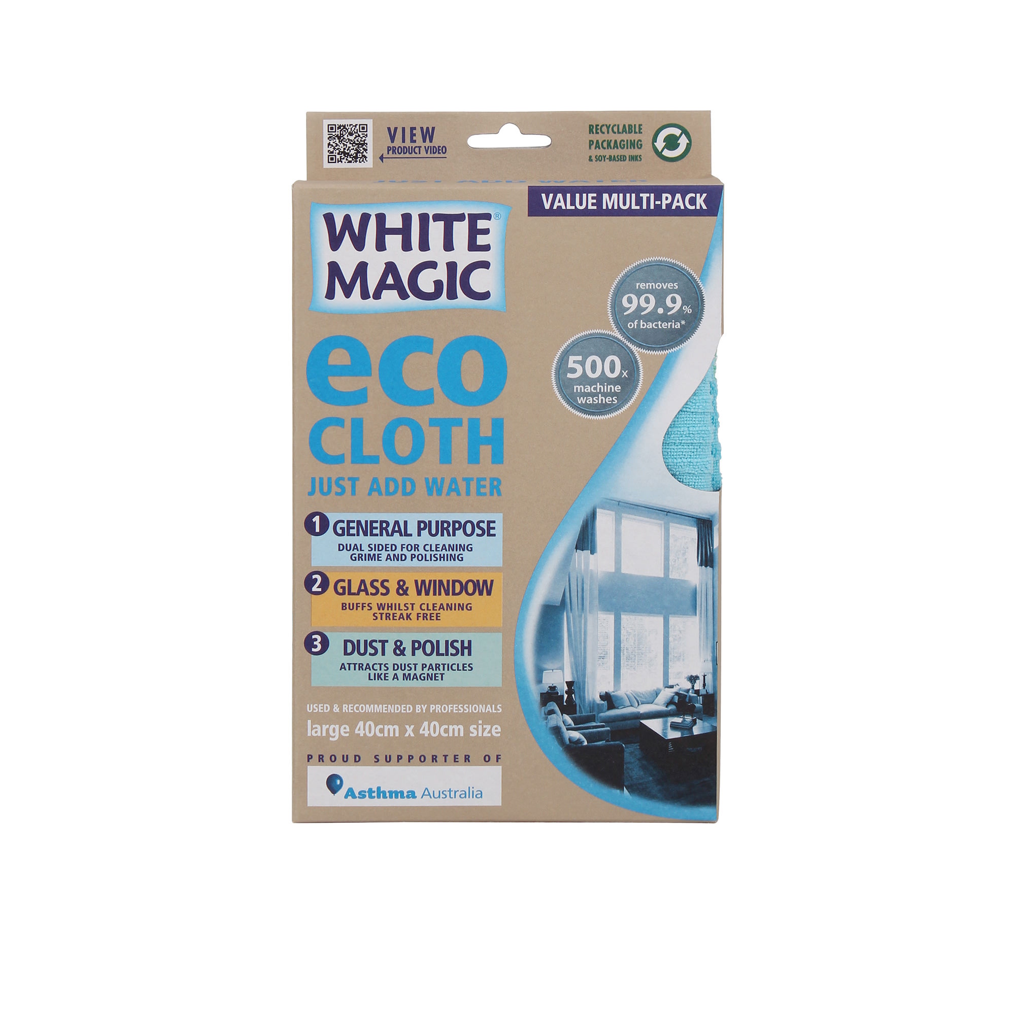 White Magic Microfibre Household Value Pack Eco Cloth