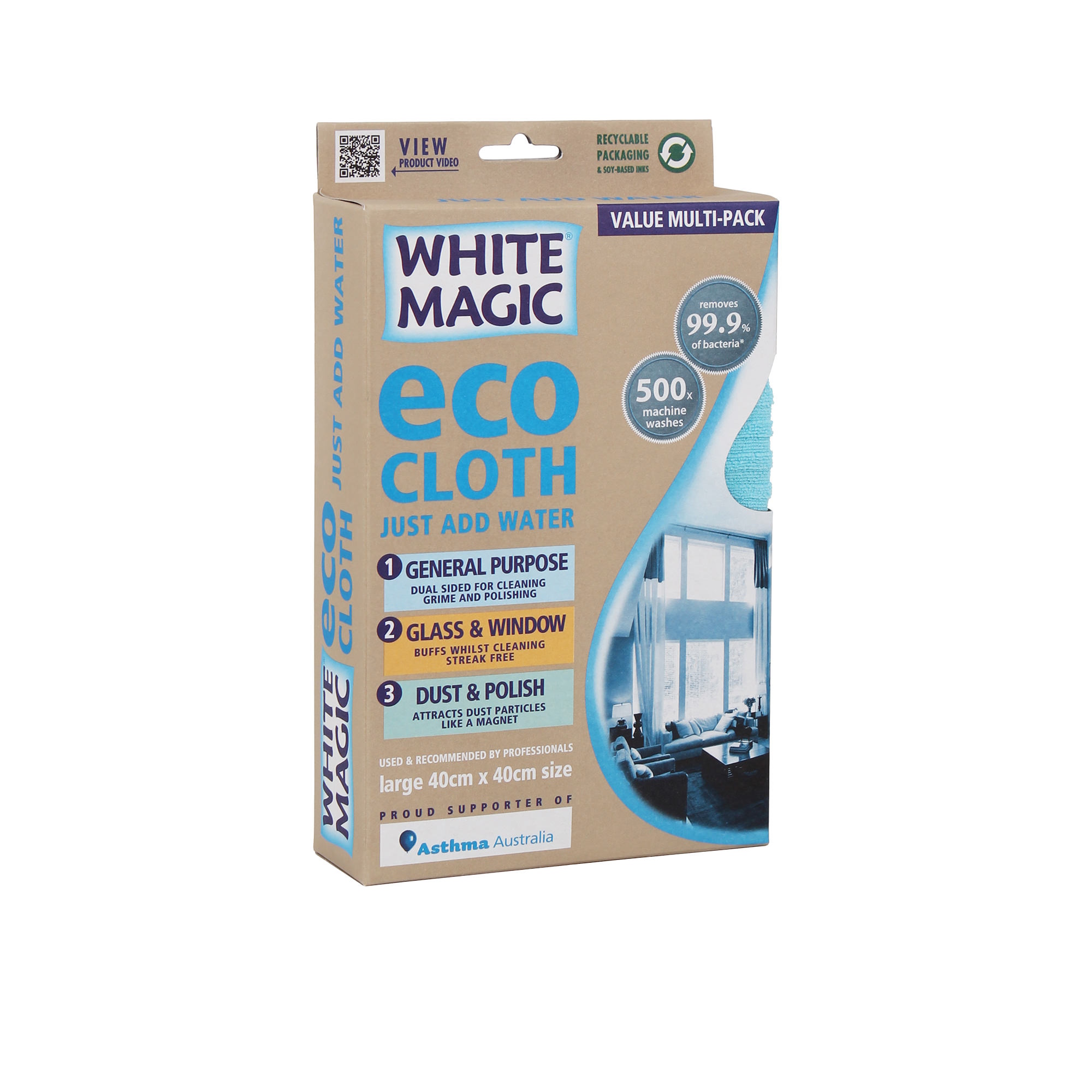 White Magic Microfibre Household Value Pack Eco Cloth-3