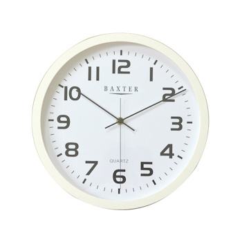 Baxter York Wall clock Arabic 30cm-white