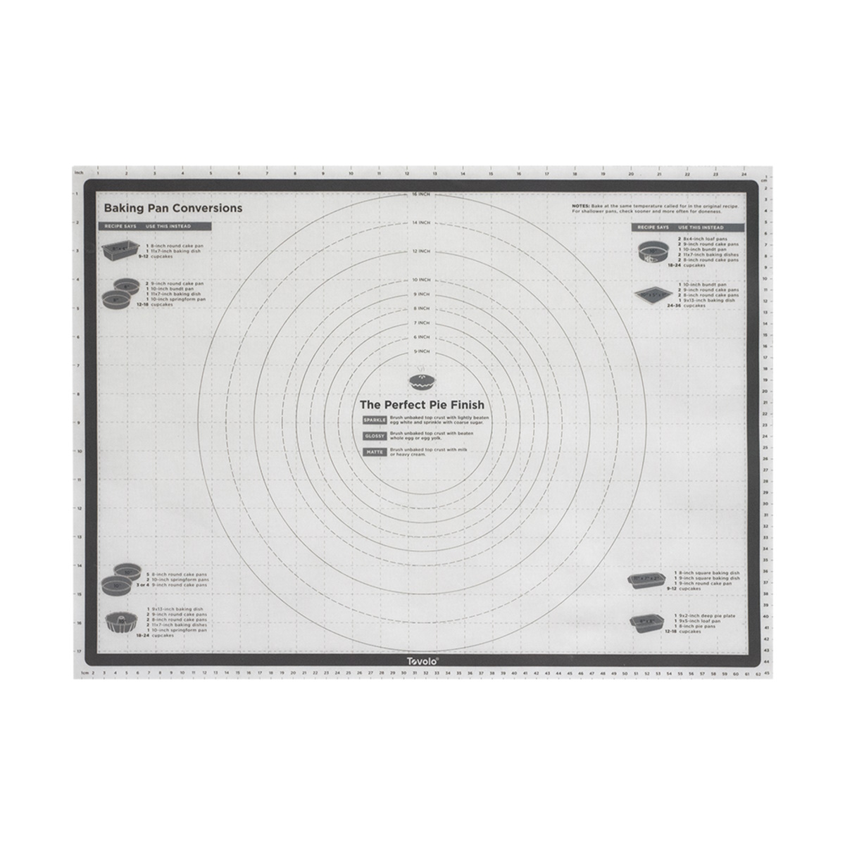 Tovolo Truebake Silicone Pastry Mat 63.5 X 45.5cm - Charcoal-1
