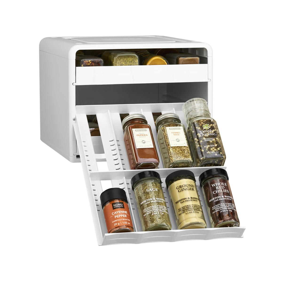 Youcopia Spicestack 24 Spice Bottle Organiser With 96 Labels Youcopia