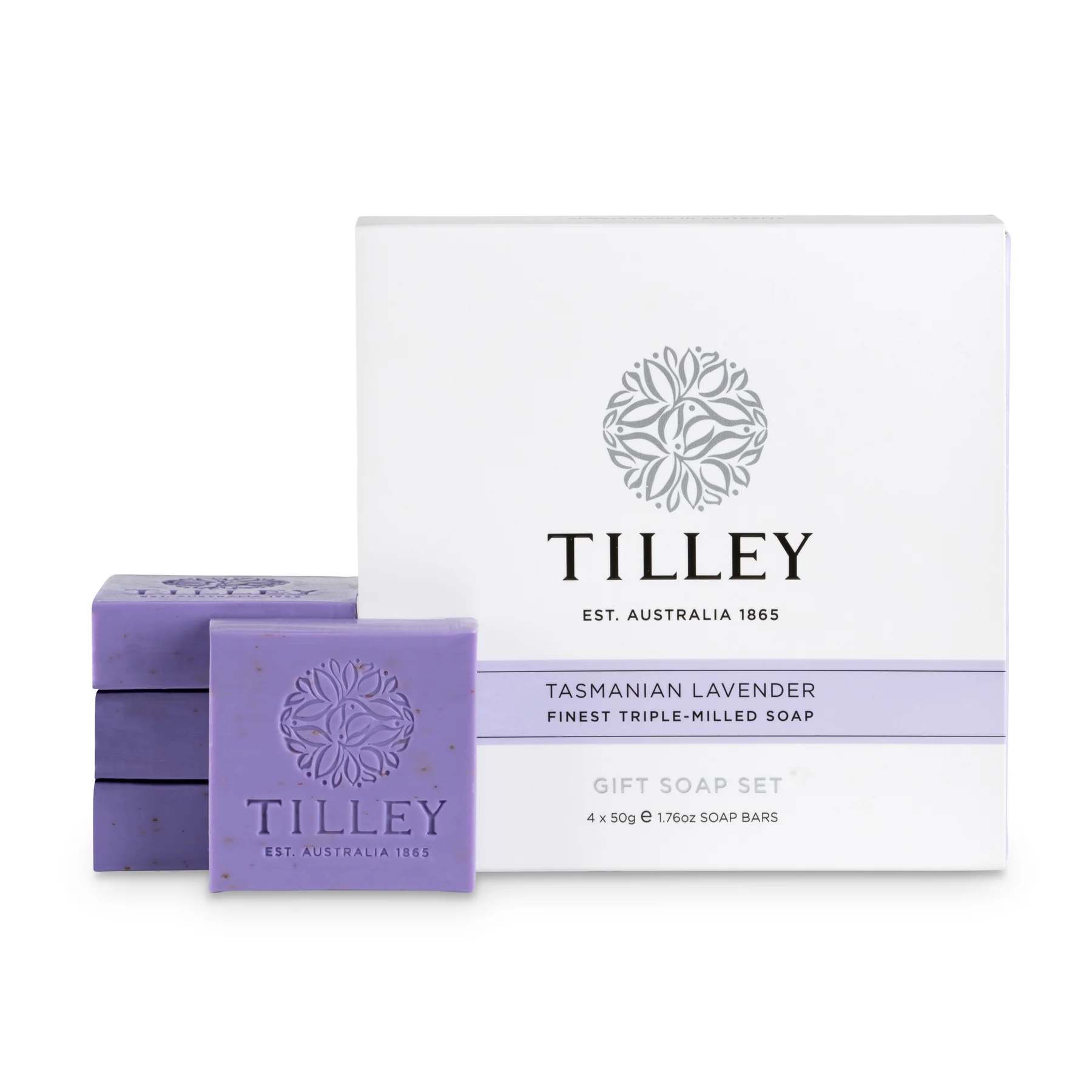 Tilley Gift Soap Set Tasmanian Lavender 4 x 50g-1