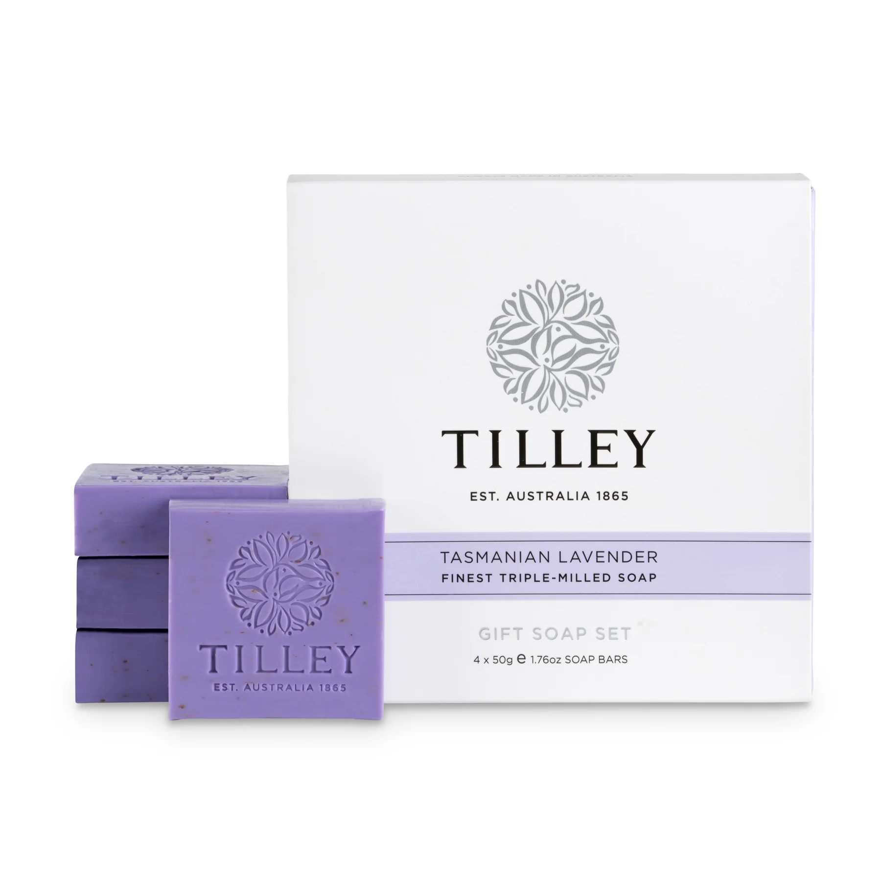 Tilley Gift Soap Set Tasmanian Lavender 4 x 50g