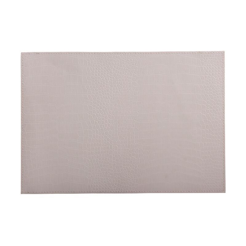 Maxwell & Williams Table Accents Leather Look Alligator Placemat 43x30cm Ecru-4