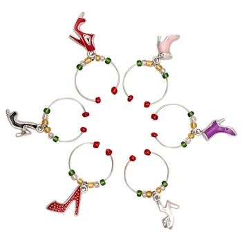 Avanti Wine Charms - Shoes Set Of 6