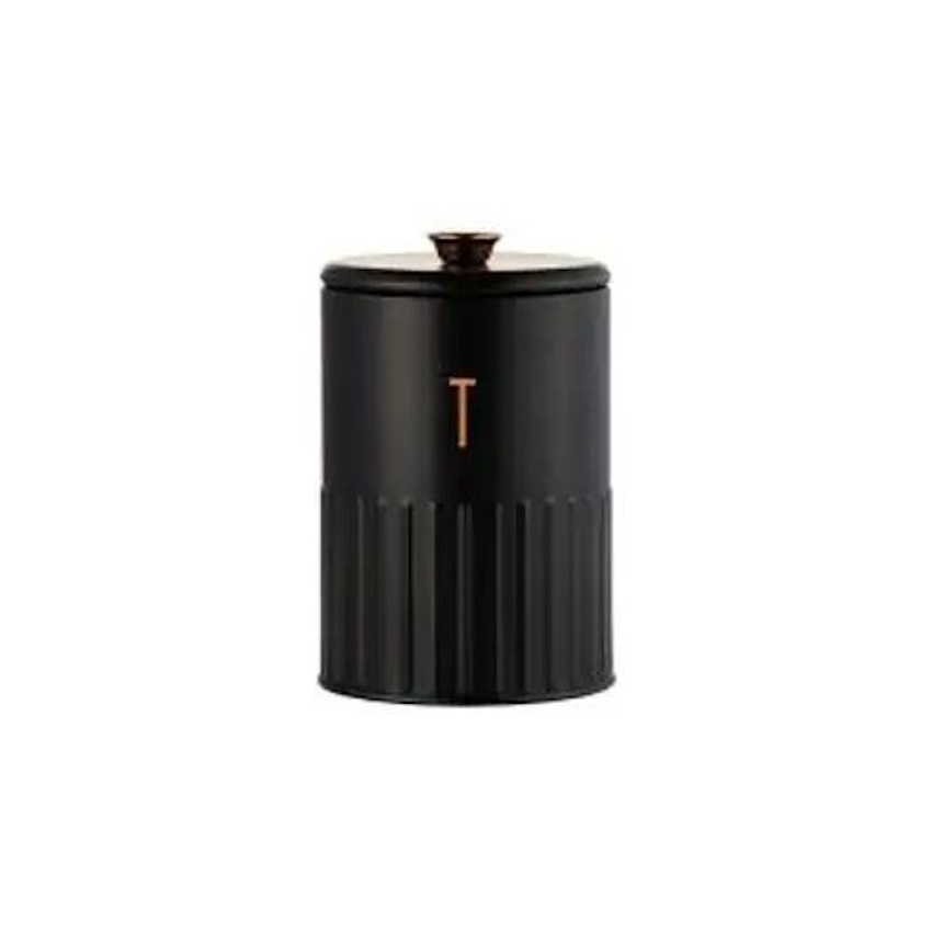 Maxwell & Williams Astor Tea Canister 11x17cm 1.35L Black-3