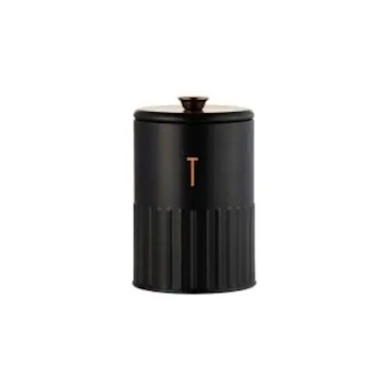 Maxwell & Williams Astor Tea Canister 11x17cm 1.35L Black