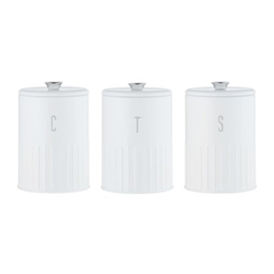 Maxwell & Williams  Astor Canister Set of 3 White Gift Boxed