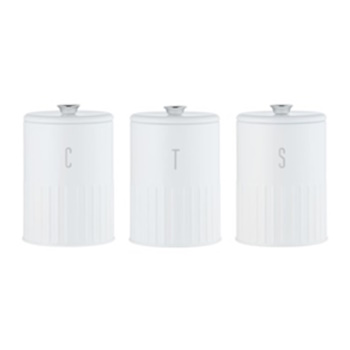 Maxwell & Williams  Astor Canister Set of 3 White Gift Boxed