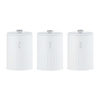 Maxwell & Williams  Astor Canister Set of 3 White Gift Boxed
