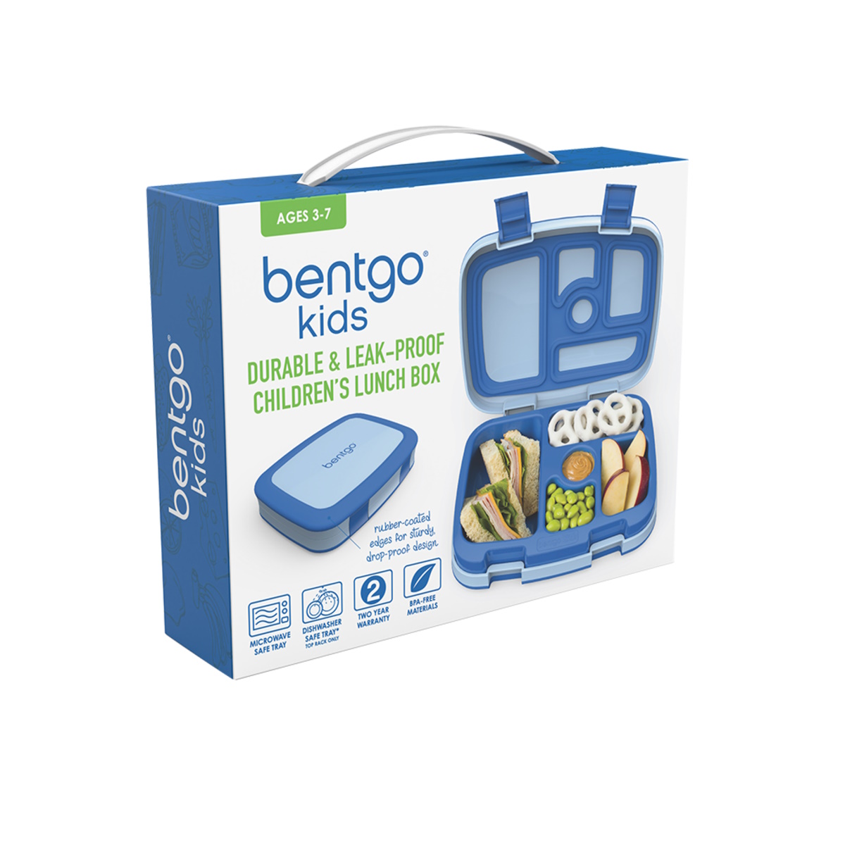 Bentgo Kids Leak-Proof Bento Lunch Box (Blue)-4