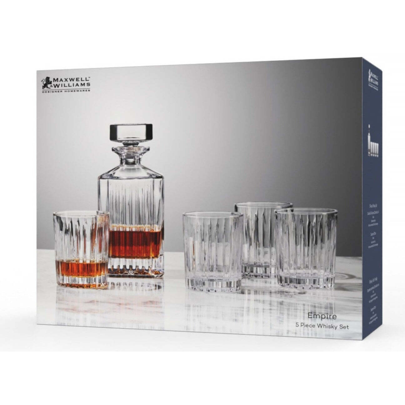 Maxwell & Williams Empire Whisky Set 5pc Gift Boxed-3