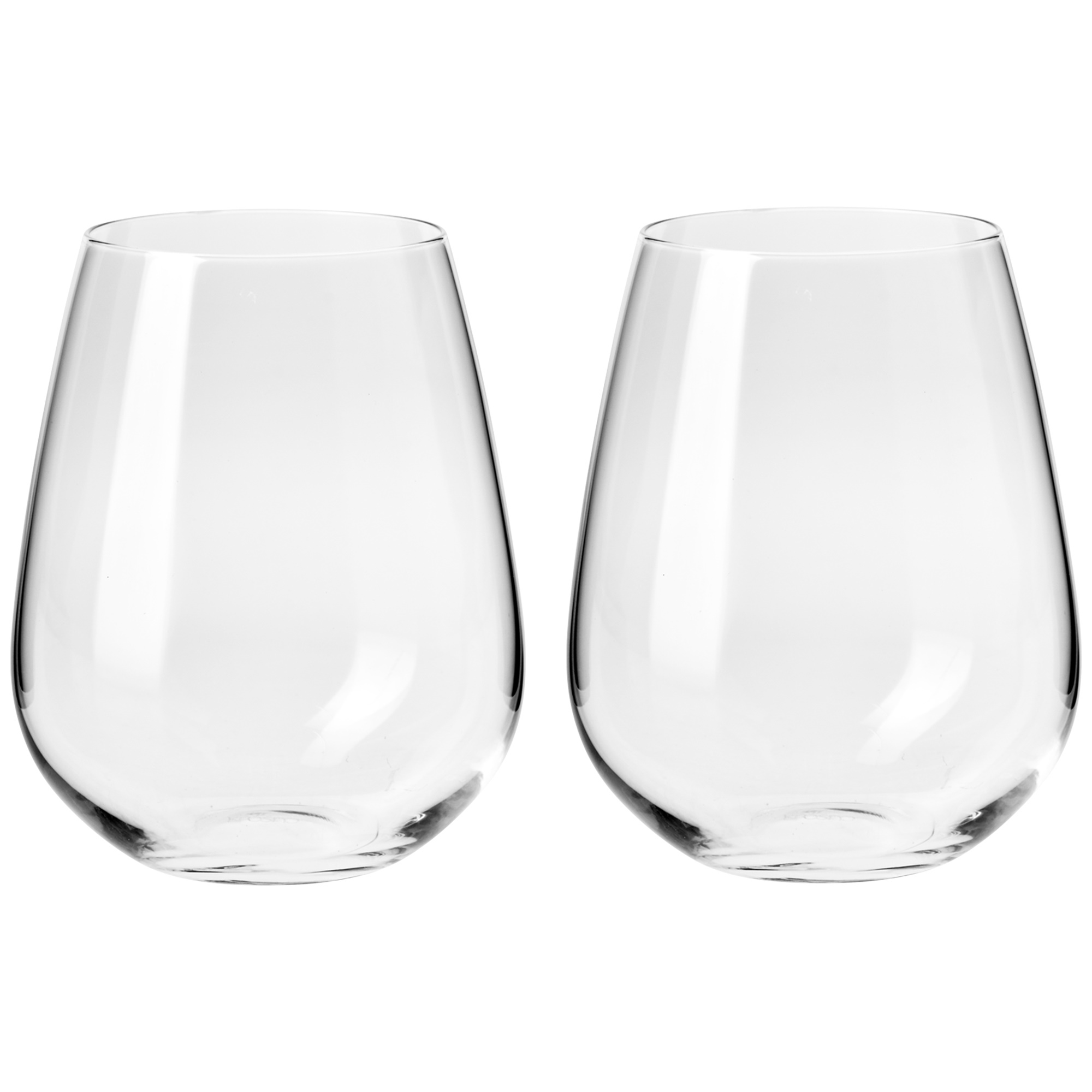 Krosno Duet Stemless Wine Glass 500 ML Set of 2 Gift Boxed