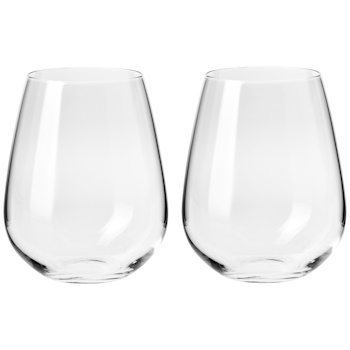Krosno Duet Stemless Wine Glass 500 ML Set of 2 Gift Boxed