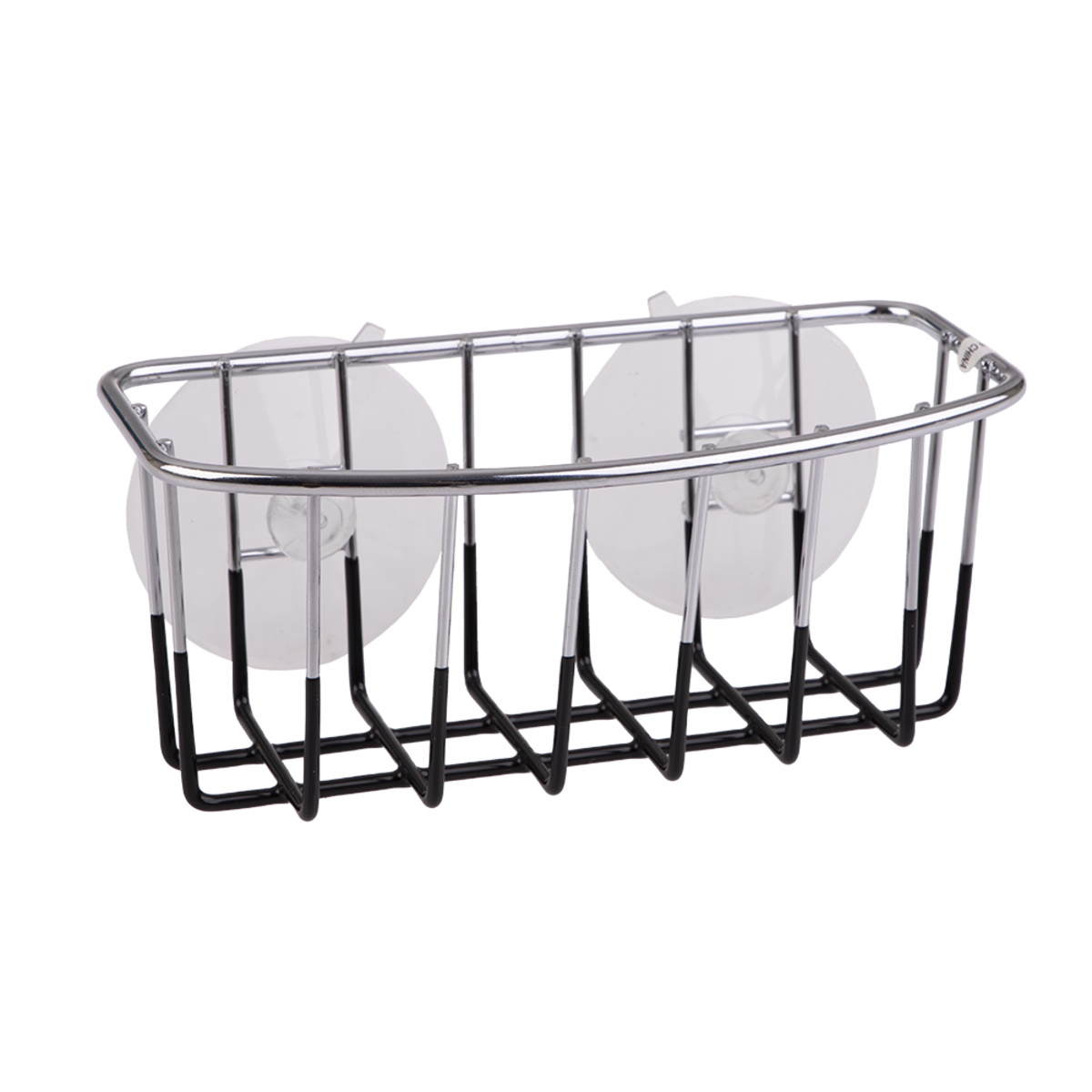 D.line Sponge Caddy Chrome Suction Cups - Black-3