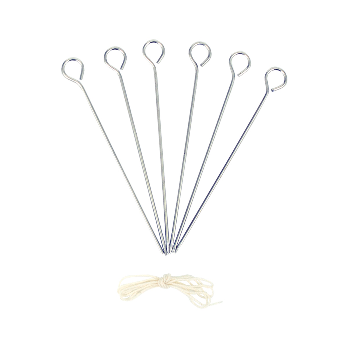 Appetito Stainless Steel Poultry Lacers Set 6