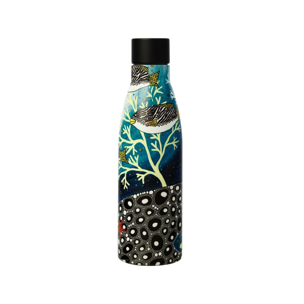 Maxwell & Williams Melanie Hava Jugaig-Bana-Wabu Double Wall Insulated Bottle 500ML Goldman Sweetlip-2