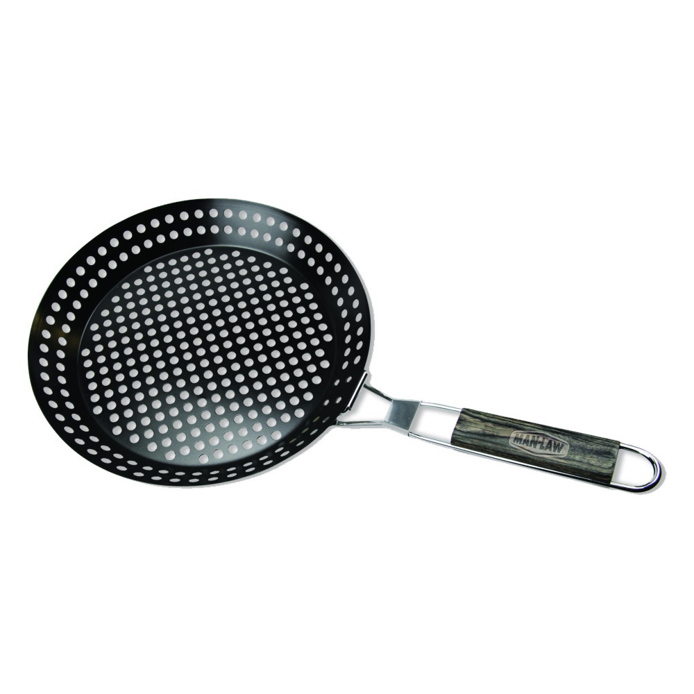 Man Law BBQ Non-Stick Skillet Basket