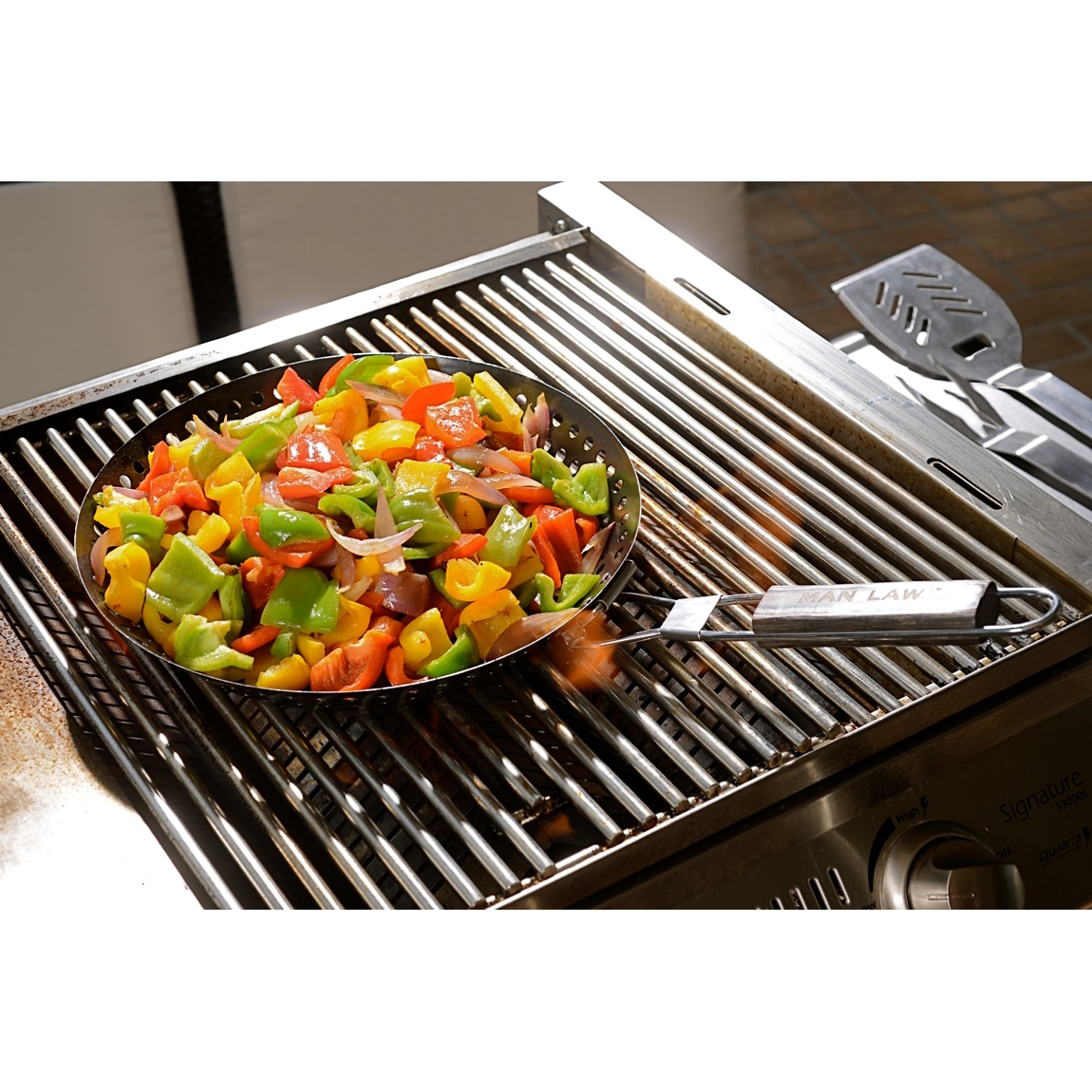 Man Law BBQ Non-Stick Skillet Basket-3