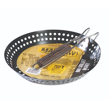 Man Law BBQ Non-Stick Skillet Basket