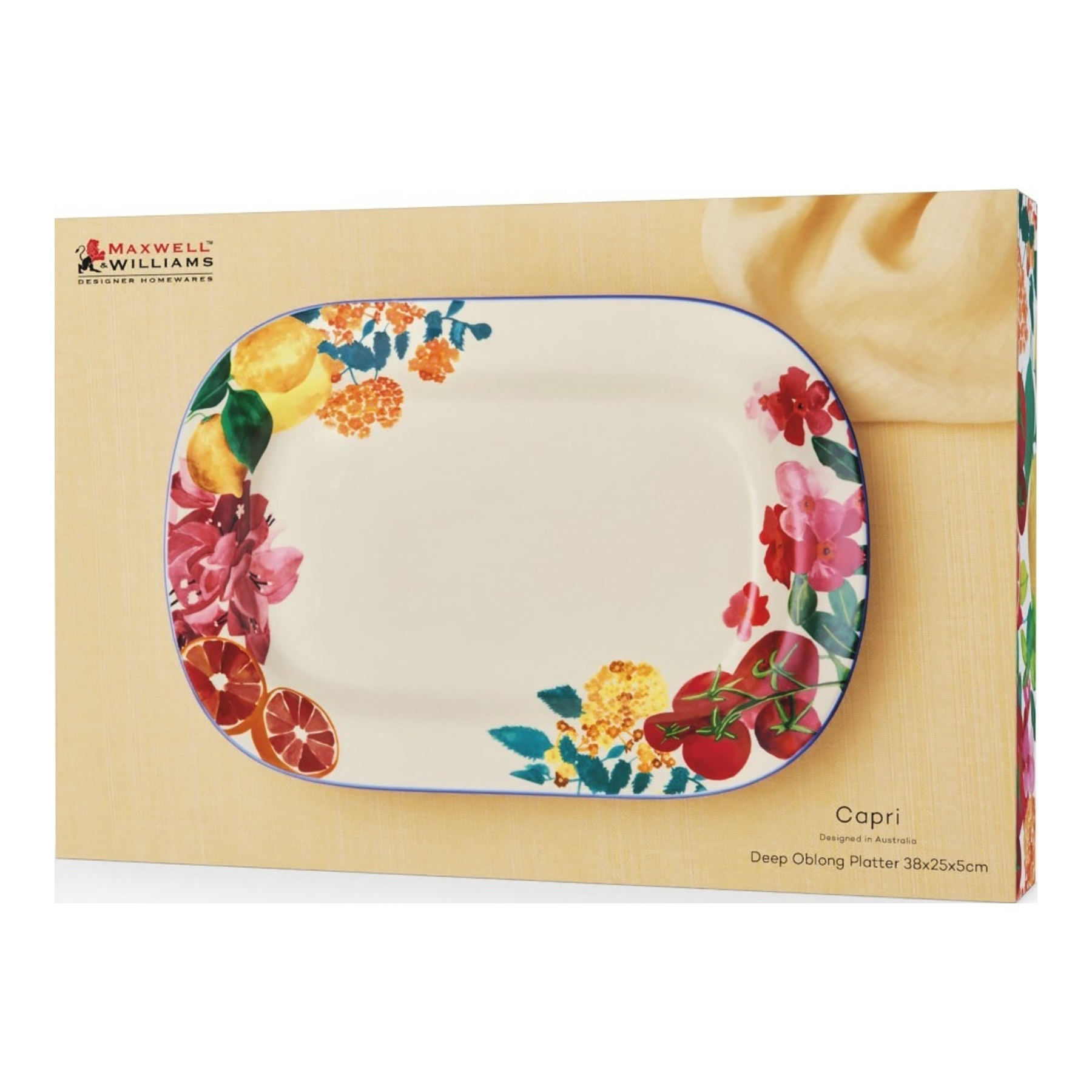 Maxwell & Williams Capri Deep Oblong Platter 38x25x5cm Gift Boxed-4