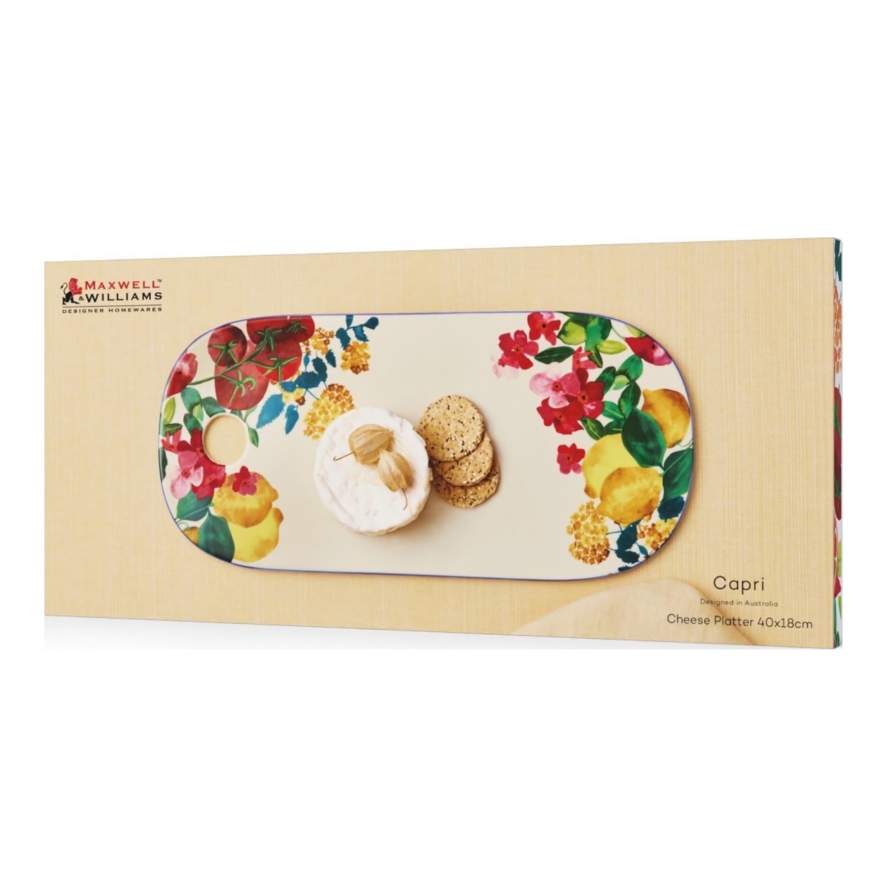 Maxwell & Williams Capri Cheese Platter 40x18cm Gift Boxed-3