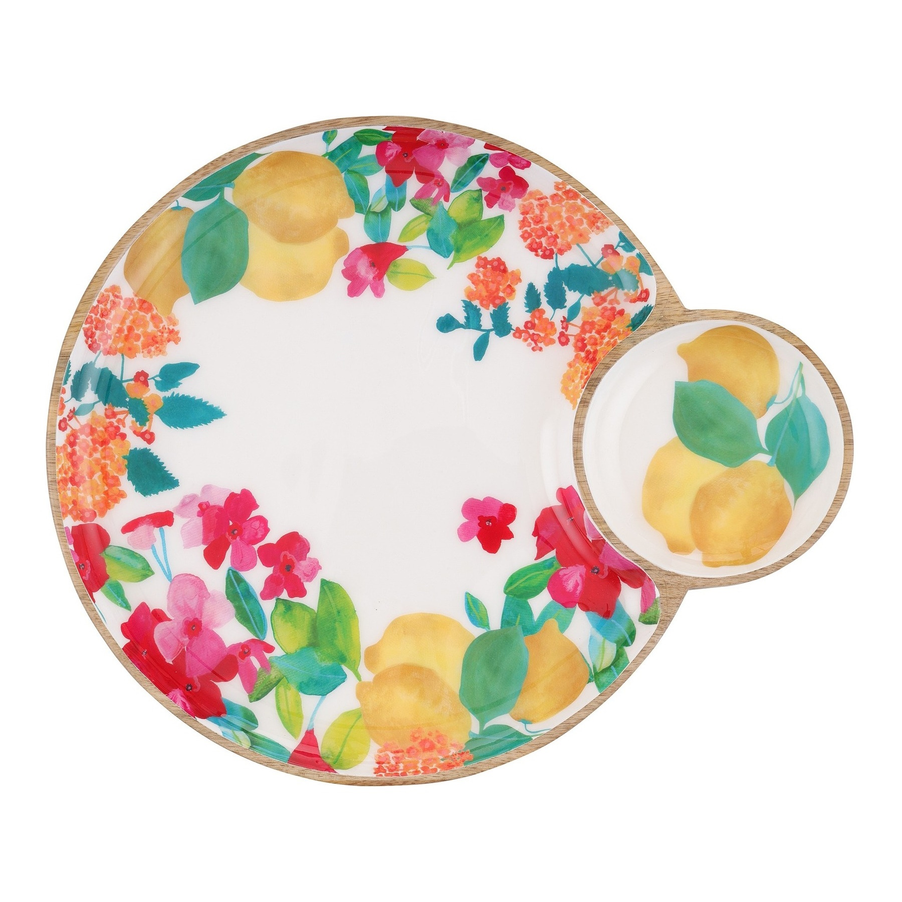 Maxwell & Williams Capri Chip & Dip Wood Enamel Finish 35cm-1