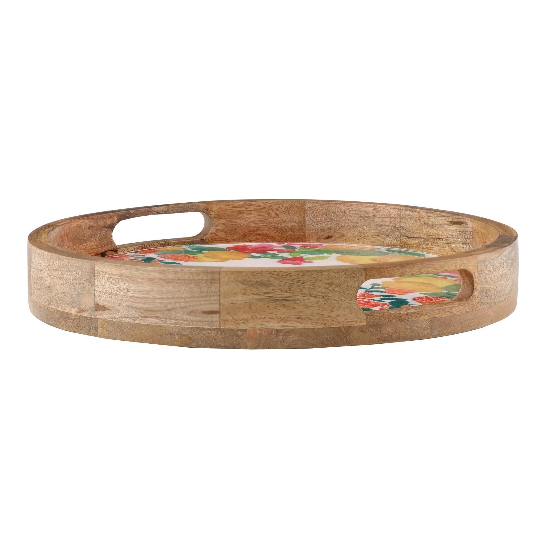 Maxwell & Williams Capri Round Serving Tray Wood Enamel 40x5cm-2