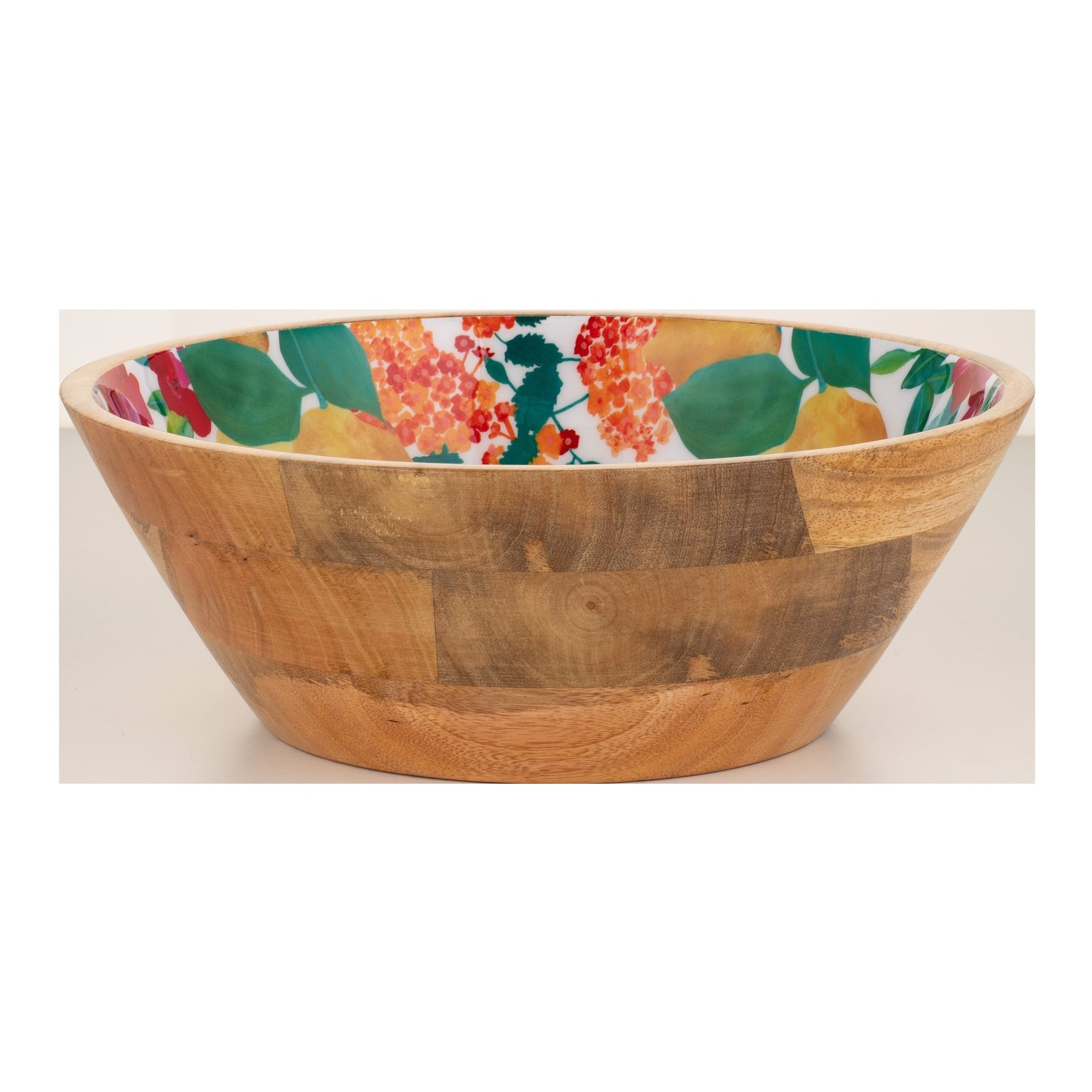 Maxwell & Williams Capri Round Serving Bowl Wood Enamel Finish 30cm-1